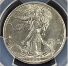 1933-S 50C Walking Liberty Half Dollar PCGS AU55 Clear Details Brilliant Luster