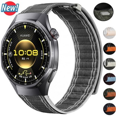 18/20/22mm Universal Sport Nylon Loop Armband Smartwatch Ersatz Uhrenarmband NEU