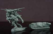 pp074 Indians Snowshoe Battle 1758 SET1. By PLASTIC PLATOON