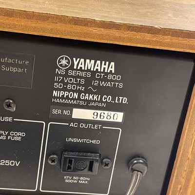 Yamaha CT-800 Natural Sound AM/FM Tuner | eBay