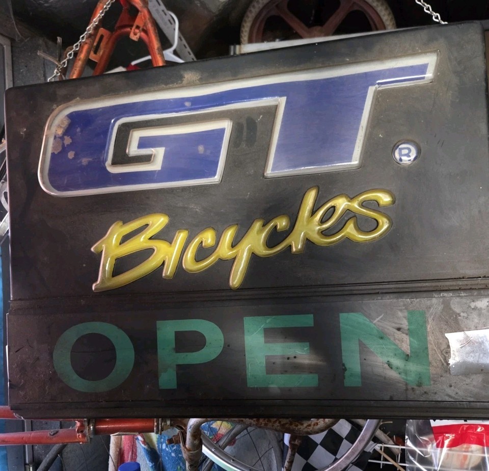 Old School BMX 1990’s GT Bicycles Bike Shop Open Closed Sign BMX MTB 24 ...