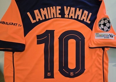 25/26 Nike FC Barcelona #10 LAMINE YAMAL & Players 3RD Soccer