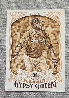 2016 Topps Gypsy Queen - Power Alley David Ortiz #PA-19 5x7 Gold #10/10