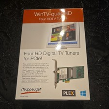 Hauppauge WinTV-quadHD PCIe Card 4 HD TV Tuners ATSC/QAM 1609 PLEX Used tested