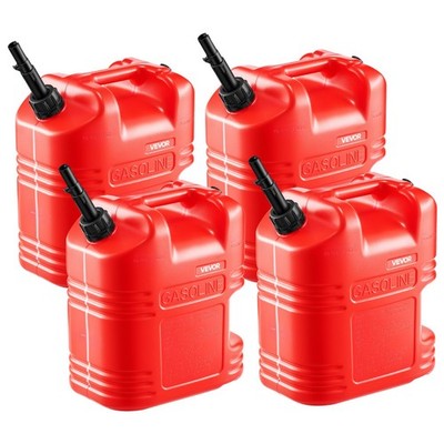 Fuel Container, 5 Gallon, Gas Tank with Spout & Clear Scale, 15 L/min Max Flow R