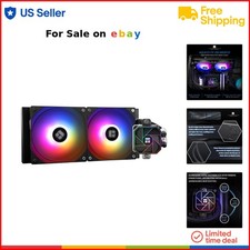 Aqua Elite 240 V3 AIO Cooler 240mm Liquid Cooling Fans ARGB PWM for Intel AMD