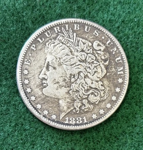 Nice 1881 Morgan Silver Dollar Fine+ condition - Bogus don't be fooled