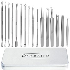 Blackhead Remover Kit 2025: Stainless Steel Pimple Extractor for Acne  Zits
