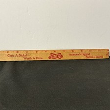Vintage Pepsi Cola Wooden Ruler Costs A Nickel Worth A Dime, Tupelo, MS