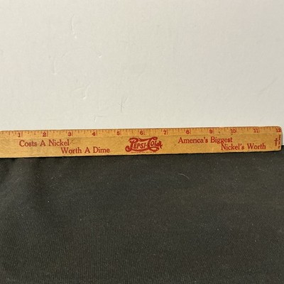 Vintage Pepsi Cola Wooden Ruler Costs A Nickel Worth A Dime, Tupelo, MS