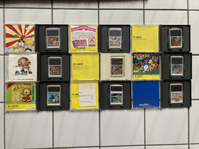 PC Engine  game lot of 9 games  (Adventure Island, etc.)  Turbografx 16