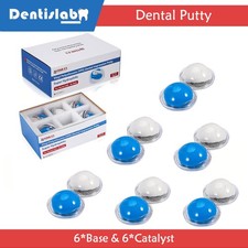 Dental Impression Material Dental Putty Fast VPS PVS 6 Base  6 Catalyst New