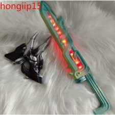 Arknights Halloween Yu Cosplay Prop Glowing Sword Dagger Horns Weapon Gift Party
