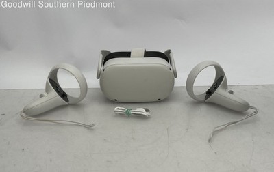 Meta Oculus Quest 2 256GB Virtual Reality Headset Bundle - Tested (#W99JNW)