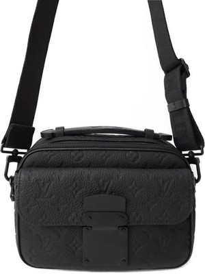 Louis Vuitton Taurillon Monogram Shoulder Lock Messenger Bag Shoulder