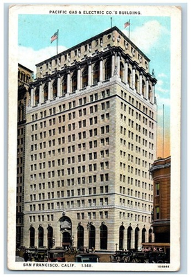 #ad 1938 Exterior Pacific Gas Electric Co Building San Francisco California Postcard $19.95