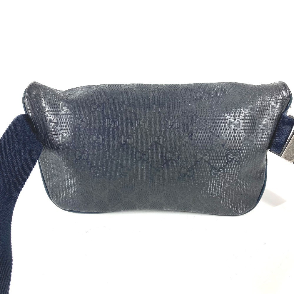 GUCCI GG Navy Waist Pouch Bum Bag Shoulder Belt Pack Women 233269