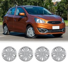 Set Of 4 14 Wheel Covers Snap On Full Hub Caps Fits 2014-2025 Mitsubishi Mirage Set Of 4 14 Wheel Covers Snap On Full Hub Caps Fits 2014-2025 Mitsubishi Mirage