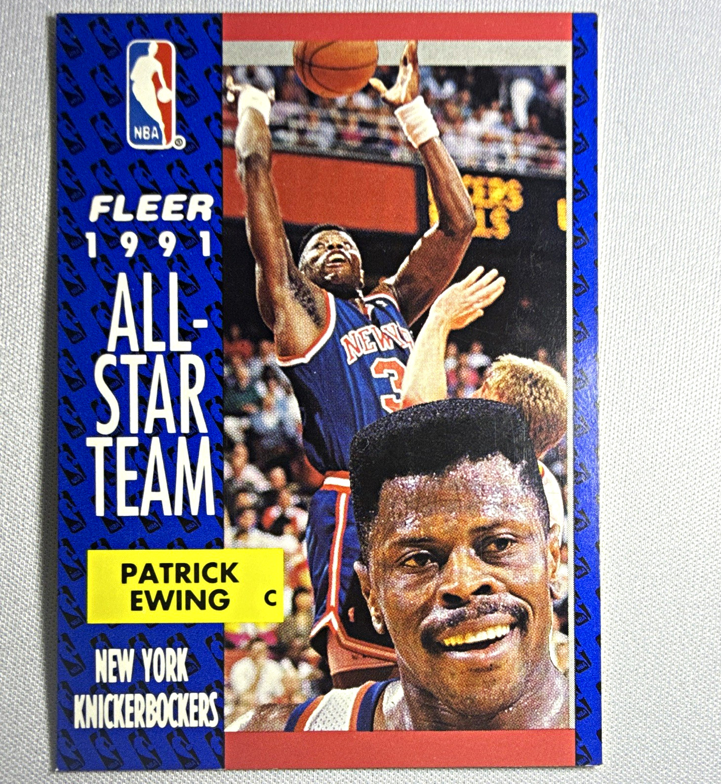 Fleer 1991-92 All-Star Team Patrick Ewing #215 New York Knicks Basketball Card