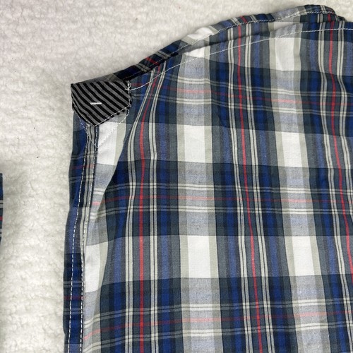 Volcom Shirt Mens Medium Weirdo Plaid II Button-Up Long Sleeve Classic Fit - Foto 6 di 16