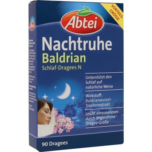2x ABTEI Nachtruhe Baldrian Schlaf-Dragees N 90 ST