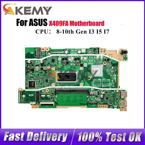 X409FA Motherboard For ASUS X509FJ X509FB X509FL X509FAC A509F Mainboard W/CPU