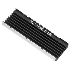 M.2 Heatsink Cooler 2280 SSD Aluminum Alloy Cooling Heat Sink Set, Black
