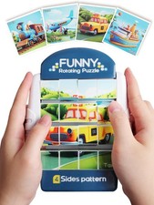 3d Rotating Puzzles for 2 3 4 5 6 Year Olds-4 Jigsaw Puzzles in 1-Travel Activi