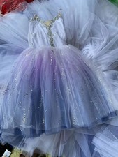 Gradient Adult Children Ballet Tutu Dress Purple Romantic Ballet Girls Skirts