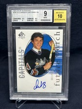 2005 SP AUTHENTIC #190 ALEXANDER OVECHKIN FUTURE WATCH AUTO ROOKIE /999 BGS 9/10