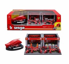   NEW   Bburago 1:43 Formula 1 Deluxe Paddock Set - Ferrari