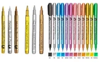 Metallic Brush Paint Pen Thick Marker Art Craft Metal Gold Silver Permanent