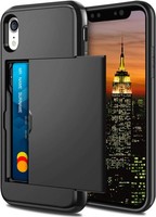 Coolden for iPhone XR Case Wallet Case Armor Shockproof Case Heavy Duty Hard Bac