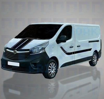 Stepped Curved Side & Bonnet Stripes - Viny Graphics Kit for Vauxhall Vivaro