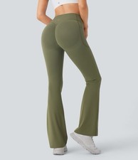 HALARA UltraSculpt High Waisted Scrunch Butt Bootcut Green Leggings Size XL TALL