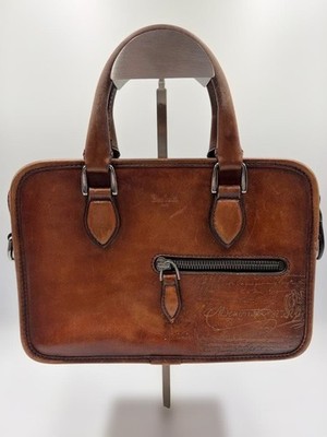 Berluti Un Jour Mini Handbag Leather Briefcase Style Bag | eBay