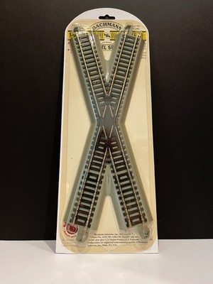BACHMANN E-Z TRACK HO SCALE 30° CROSSING SECTION nickel silver rail BAC44540 NEW