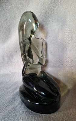 Murano Glass Ermanno Nason Signed Female Figure Sculpture 1970s Rare