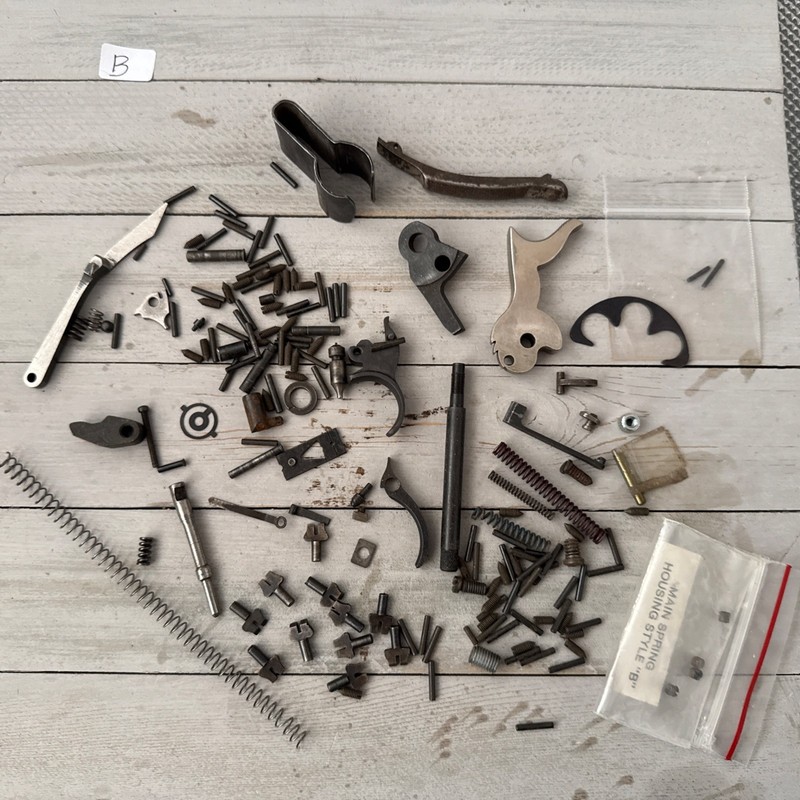 Large Lot Of Antique ColtSingle Action Parts Hammers, Triggers, Pins Screws,++