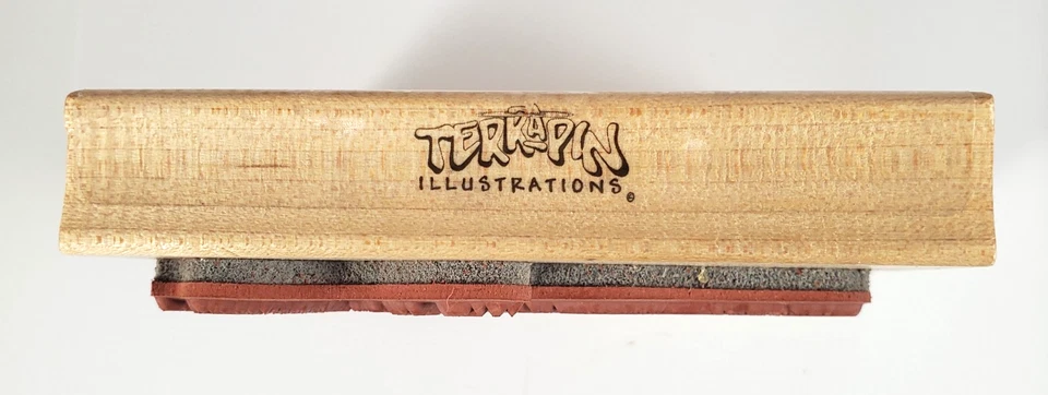 Stampa Rosa-Ilustraciones Terrapina-Madre del Año K 70-024-Sello Montaje Madera Foto 2 de 4