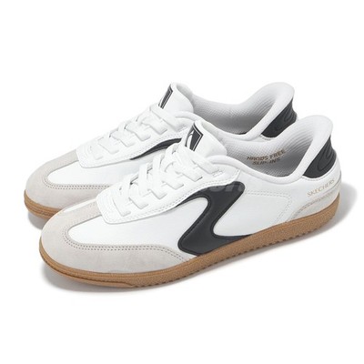 Skechers Hotshot-Perfect Choice Wide Slip-Ins White Black Women Shoe 185322-WWBK