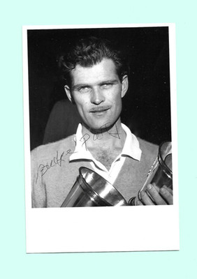 Budge Patty (2021 ) USA Tennis Wimbledon 1950 Foto 10x15 original Autogramm