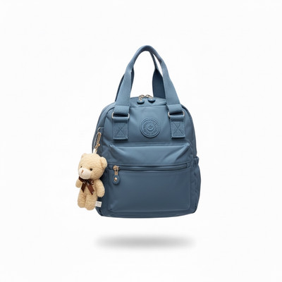 2in1 Damen Rucksack & Handtasche | Modernes Design inkl. süßem Teddy | Top-Quali