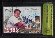 BAS 2001 Fleer Premium Decade of Excellence Enos Slaughter Authentic HOF ow6