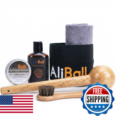 Aliball Baseball Glove Break-In Kit - Set Glove Mallet Oil Conditioner -