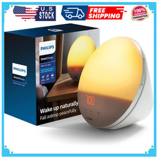 Philips SmartSleep Wake-up Light, Colored Sunrise and Sunset Simulation, 5 Na...