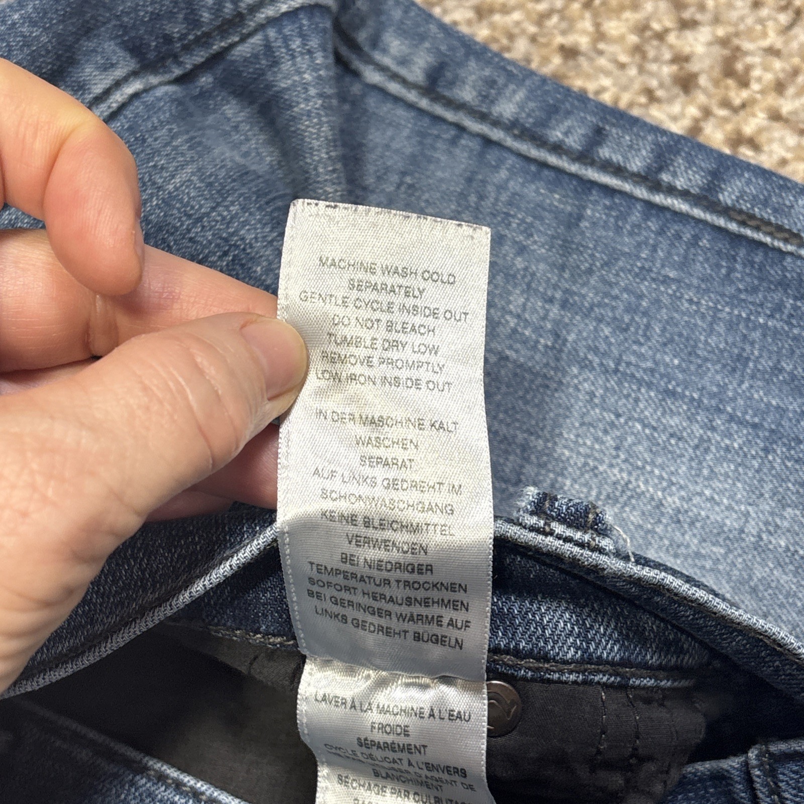 TRUE RELIGION MICK SLOUCHY SKINNY Stretchy Denim Jeans 34 (35x29.5) - View 7