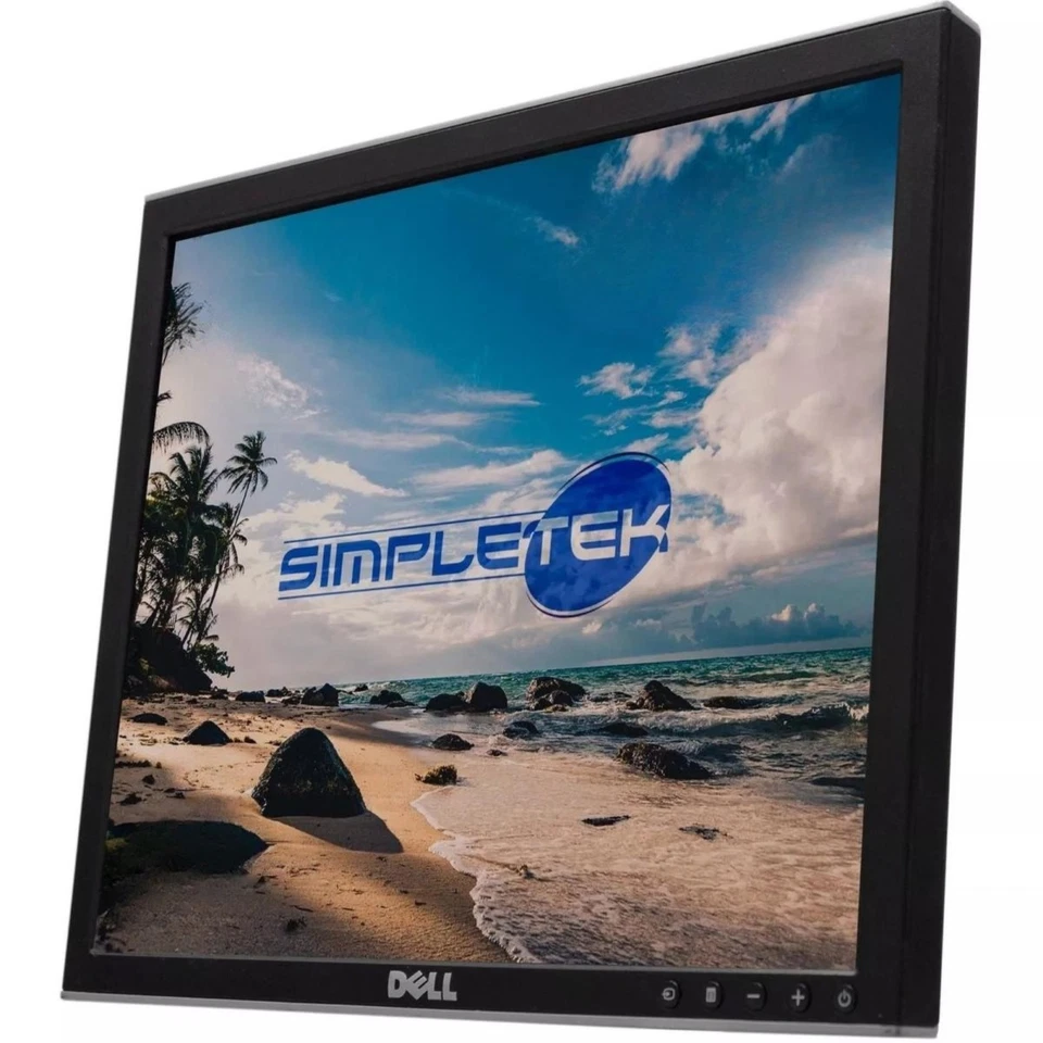 Dell 1707FPt Monitor 17 " Plated LCD Dell 4:3 Square PC Computer DVR PC - Image 4 of 4