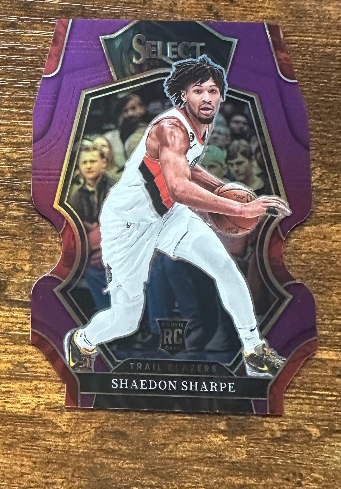 2022-23 Select Prizms Purple Die Cut #189 Shaedon Sharpe /99 RC #X16084