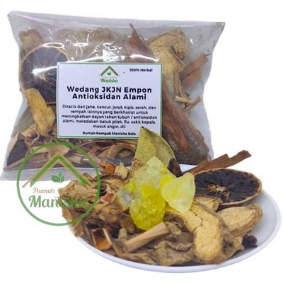 Indonesian Herbal Spice Drink Mix JKJN Ginger Kencur Lime 50g